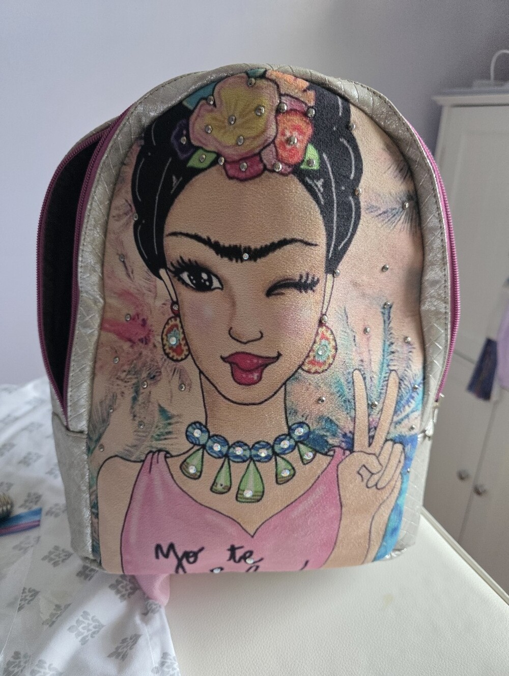 Frida Style Mini Backpack